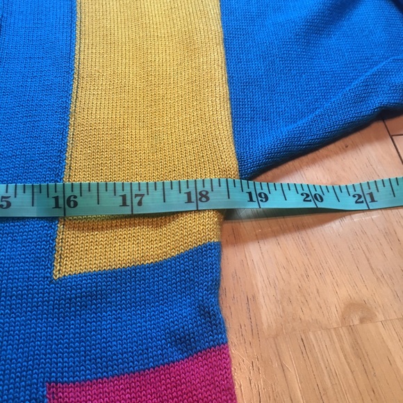 Vintage Freya Strickmoden Colorblock Acrylic Sweater - Picture 7 of 7